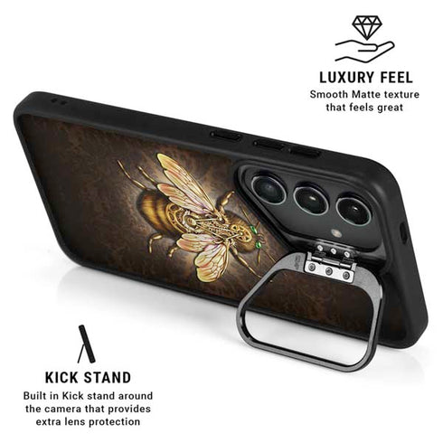 Steampunk Bee by Brigid Ashwood Galaxy S25 Kickstand Case